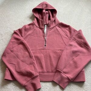 lululemon athletica Dusty Rose Half-Zip Hooded Sweatshirt